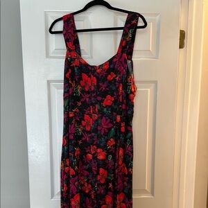 Floral Sleeveless Dress - Multicolor